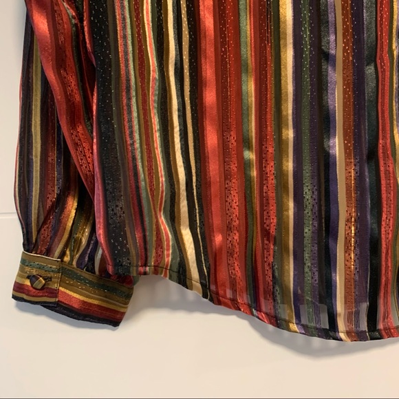 Yves St Clair | Vintage Striped Button Down Shirt - Picture 12 of 16